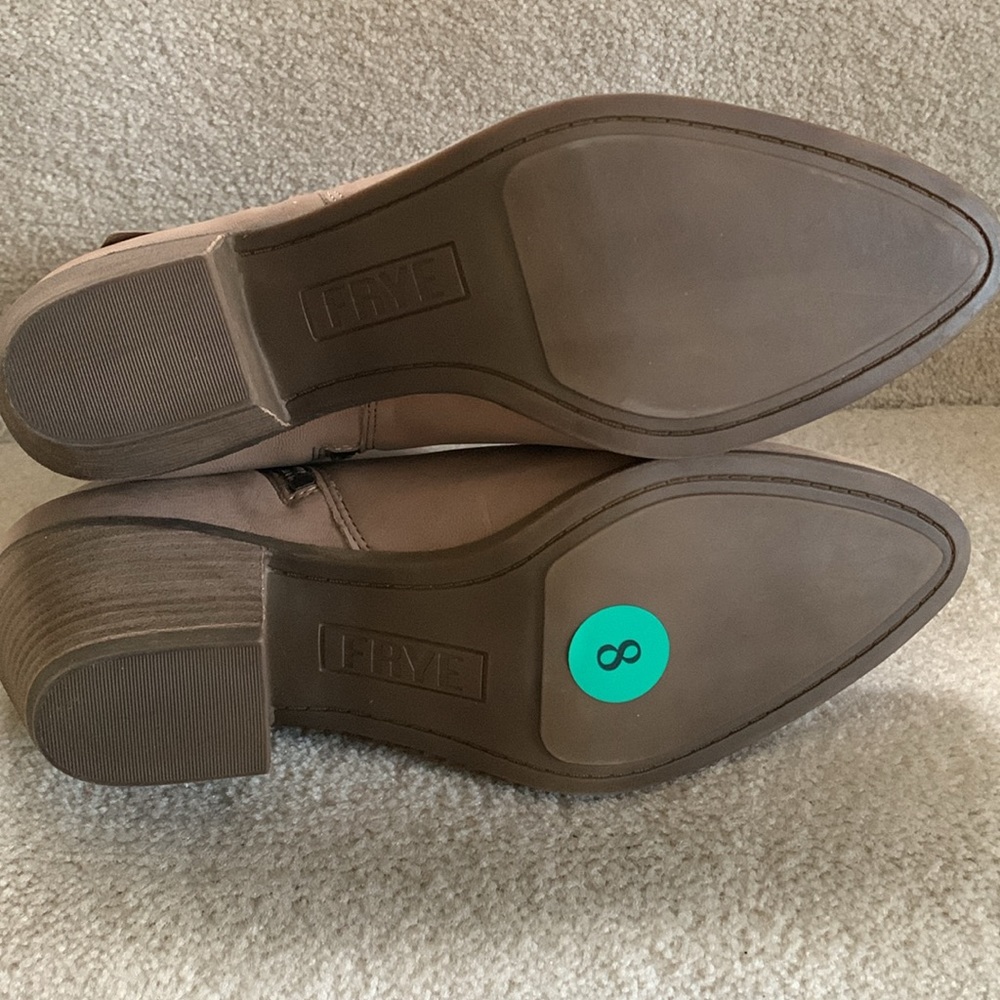 NWT FRYE TAN SUEDE BOOTIES - Picture 6 of 6